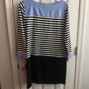 LOFT black and white shirt dress